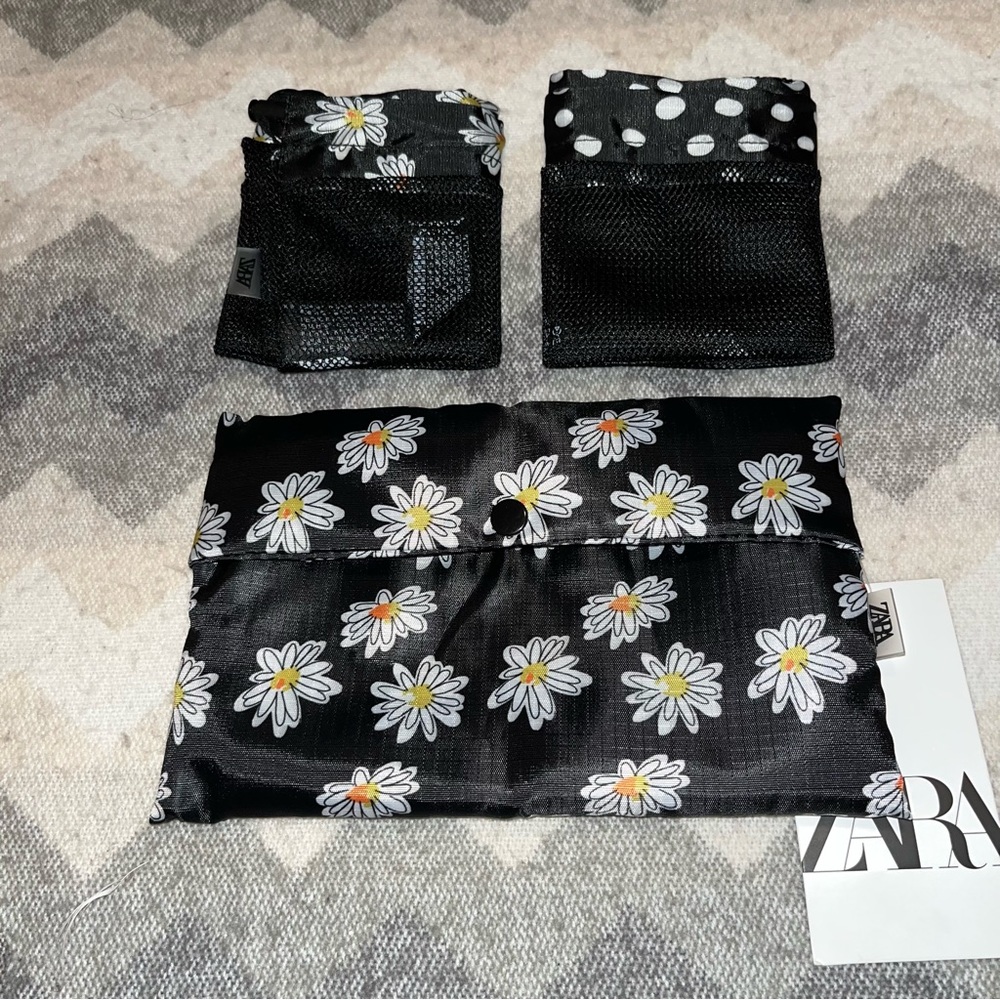 Zara PACK OF 2 PRINTED BAGS - Picture 6 of 12